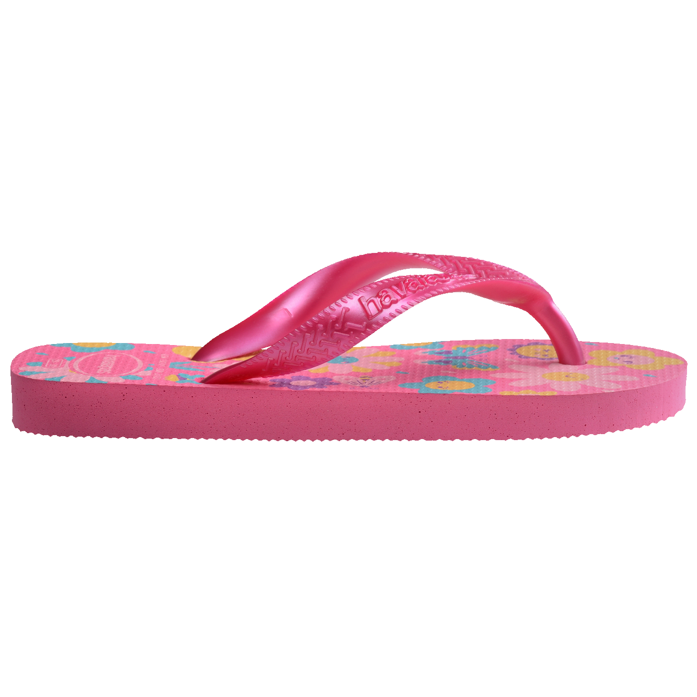 Chinelo Infantil Flores Moranguinhos: Conforto Rosa Flux para Meninas