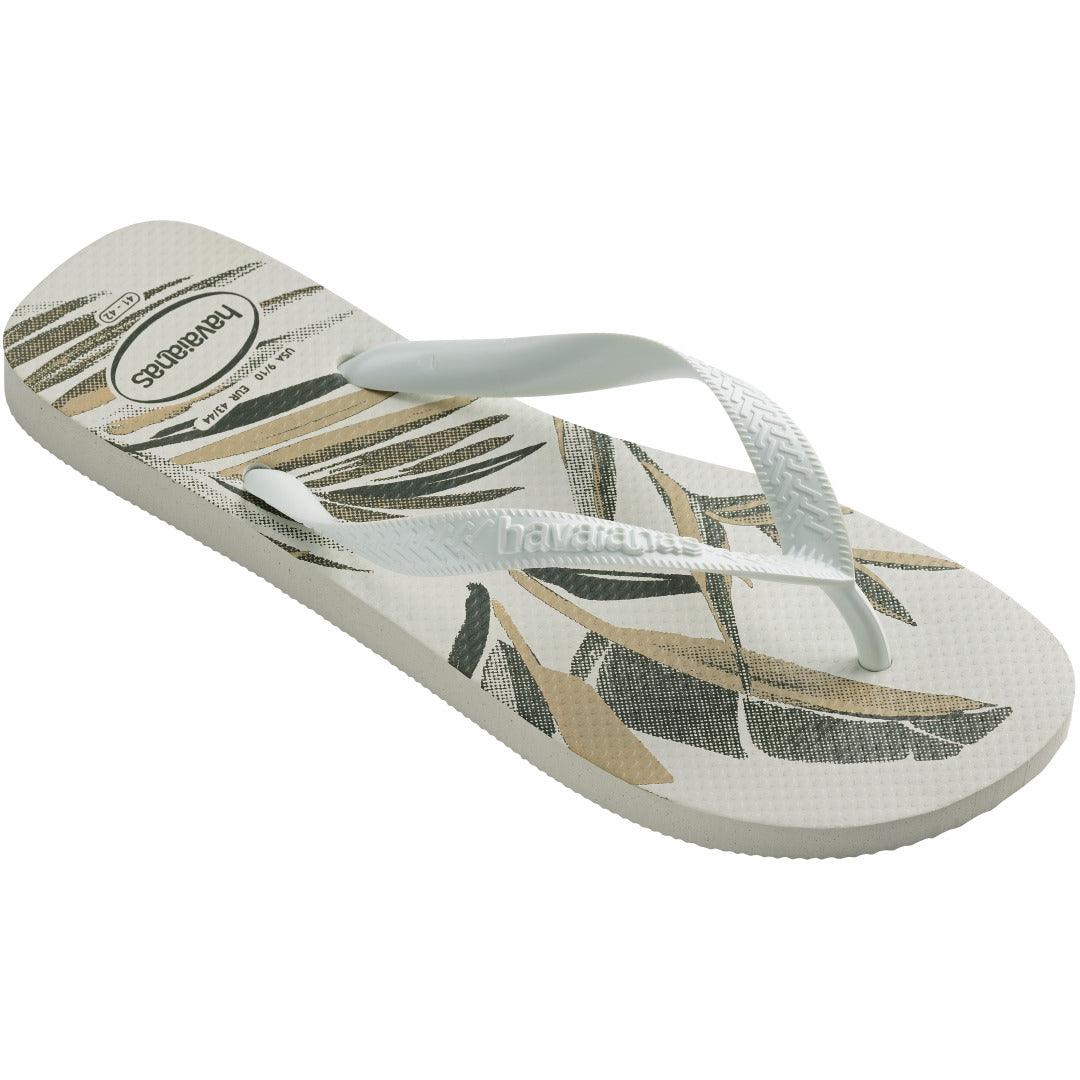 Chinelo Aloha Branco Tropical Confortável Verão Praia Casual Original