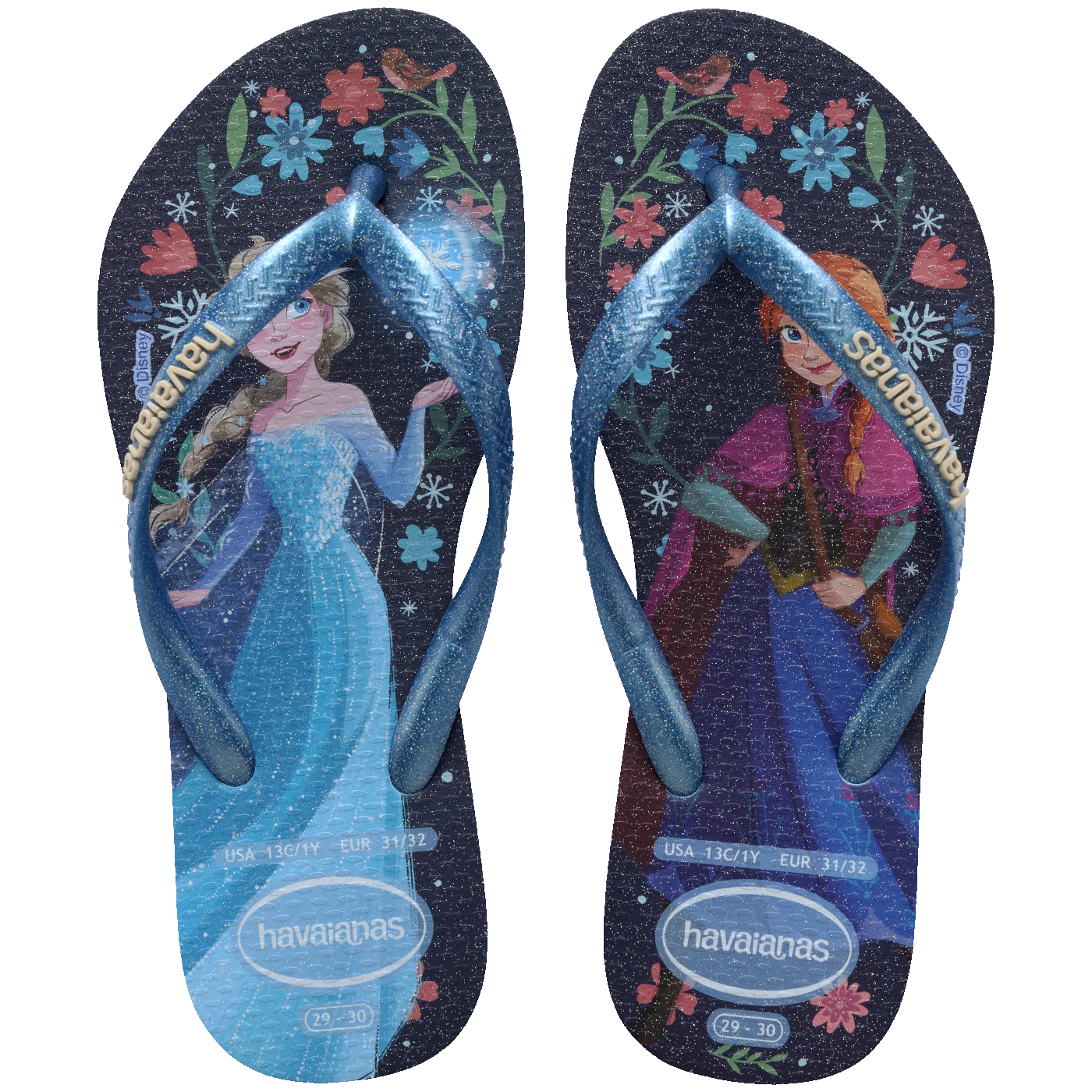 Chinelo Infantil Slim Princesas Frozen: Conforto Mágico para Pequenas Sonhadoras