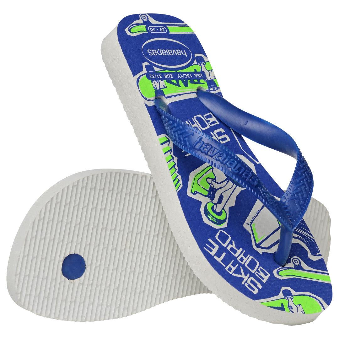Chinelo Infantil Athletic Azul Naval Estampas Esportivas Basquete Futebol Conforto Leve