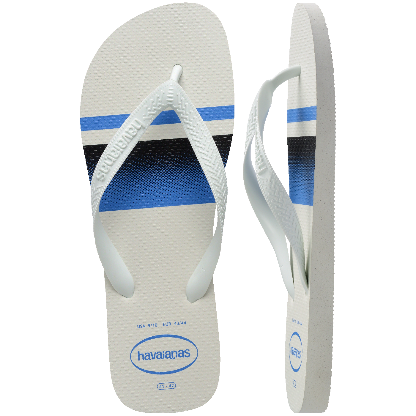 Chinelo Top Basic Branco Unissex Conforto Clássico Tiras Largas Antiderrapante