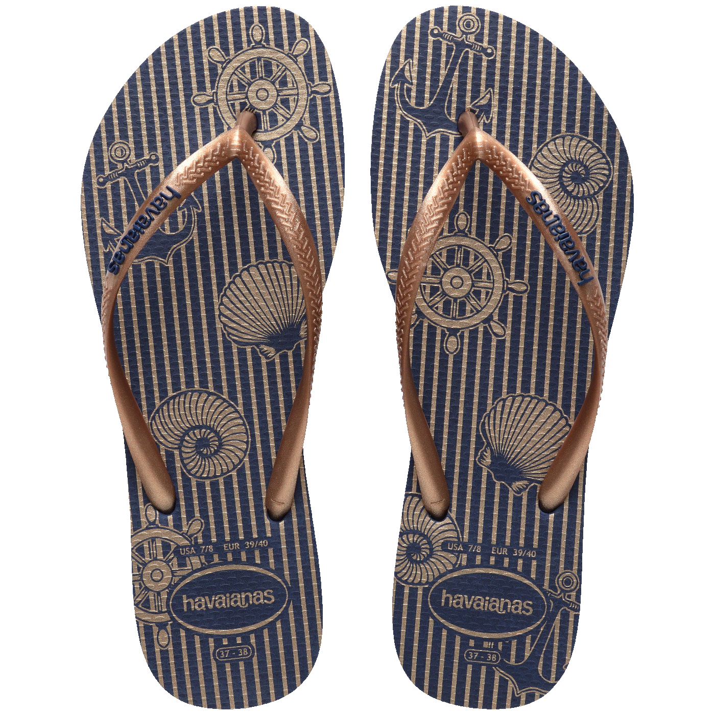 Slim Náutico: Chinelo Feminino Estiloso Listrado Confortável para Verão Praia