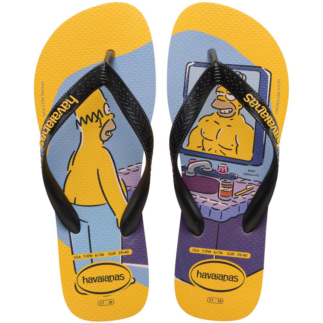 Chinelo Simpsons Amarelo Pop: Conforto e Estilo Divertido para Fãs