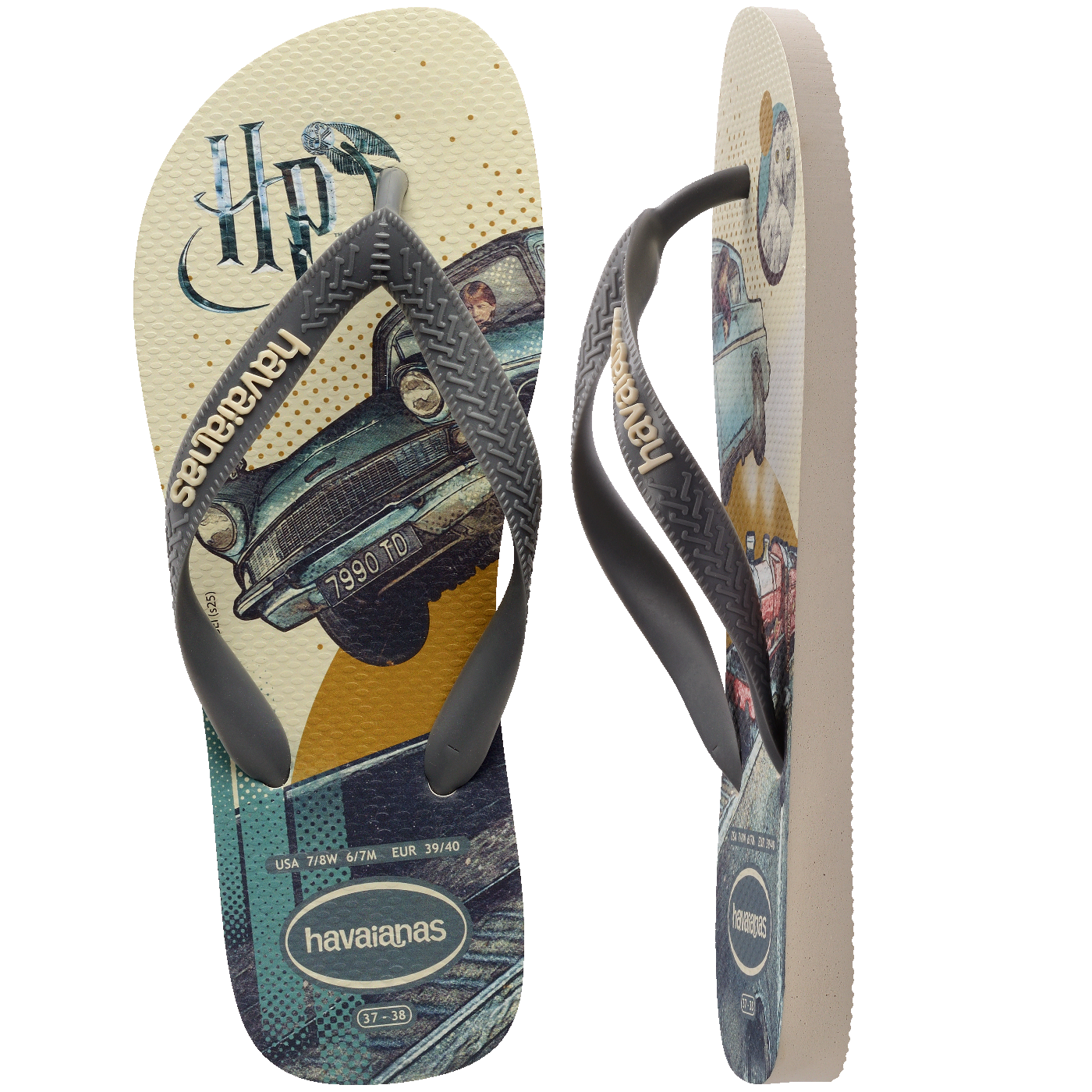 Chinelo Harry Potter: Conforto Mágico, Estampas Mapa Maroto e Bruxos