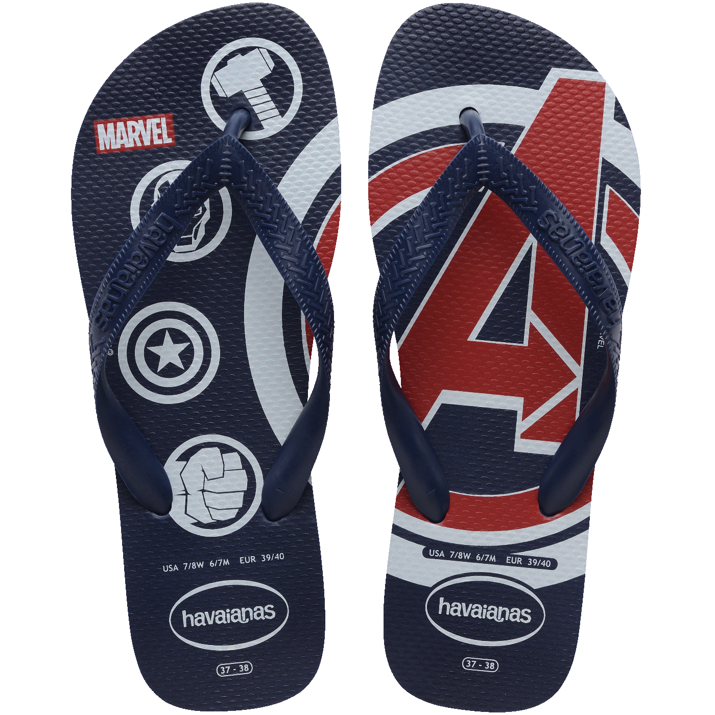 Chinelo Top Marvel Logomania: Conforto Ícone Heróis, Estilo Durável Unissex