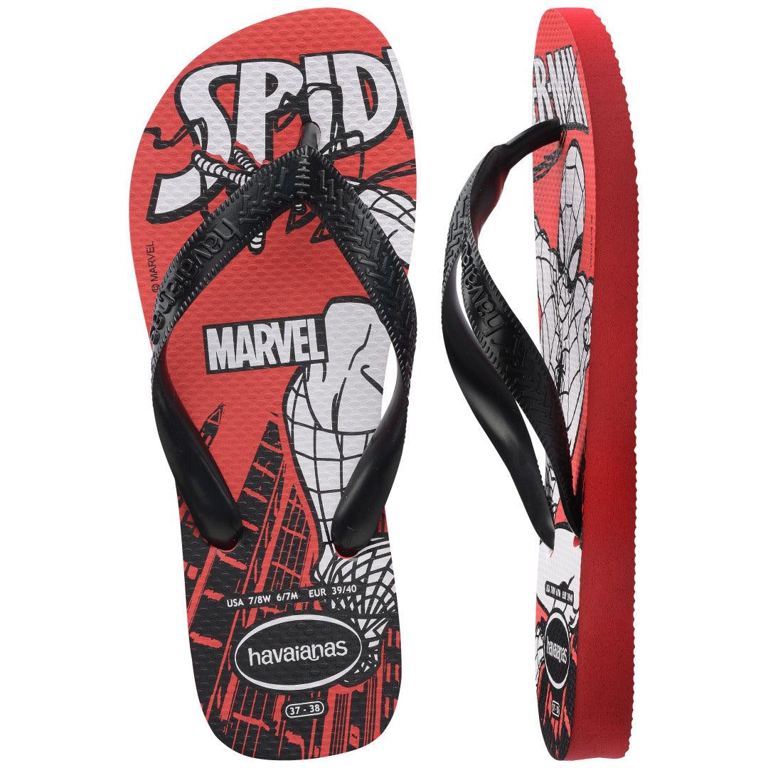 Chinelo Top Marvel Logomania: Conforto Vibrante para Fãs de Super-Heróis