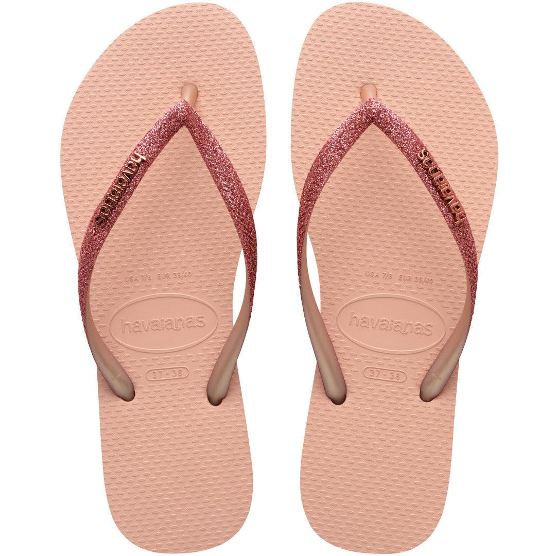 Slim Glitter II Rosa: Chinelo Feminino Brilhante, Confortável e Versátil
