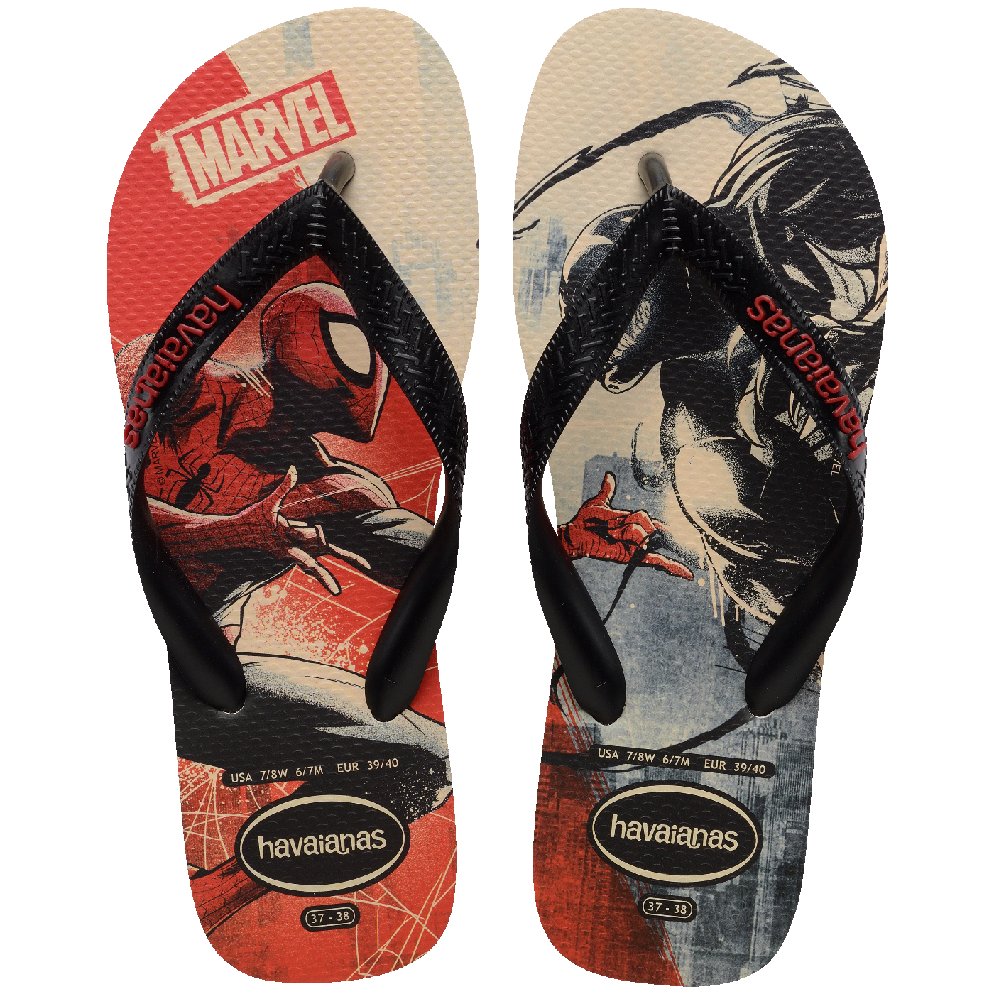 Chinelo Top Marvel Clássicos: Estilo Vintage Super-Heróis para Seus Pés