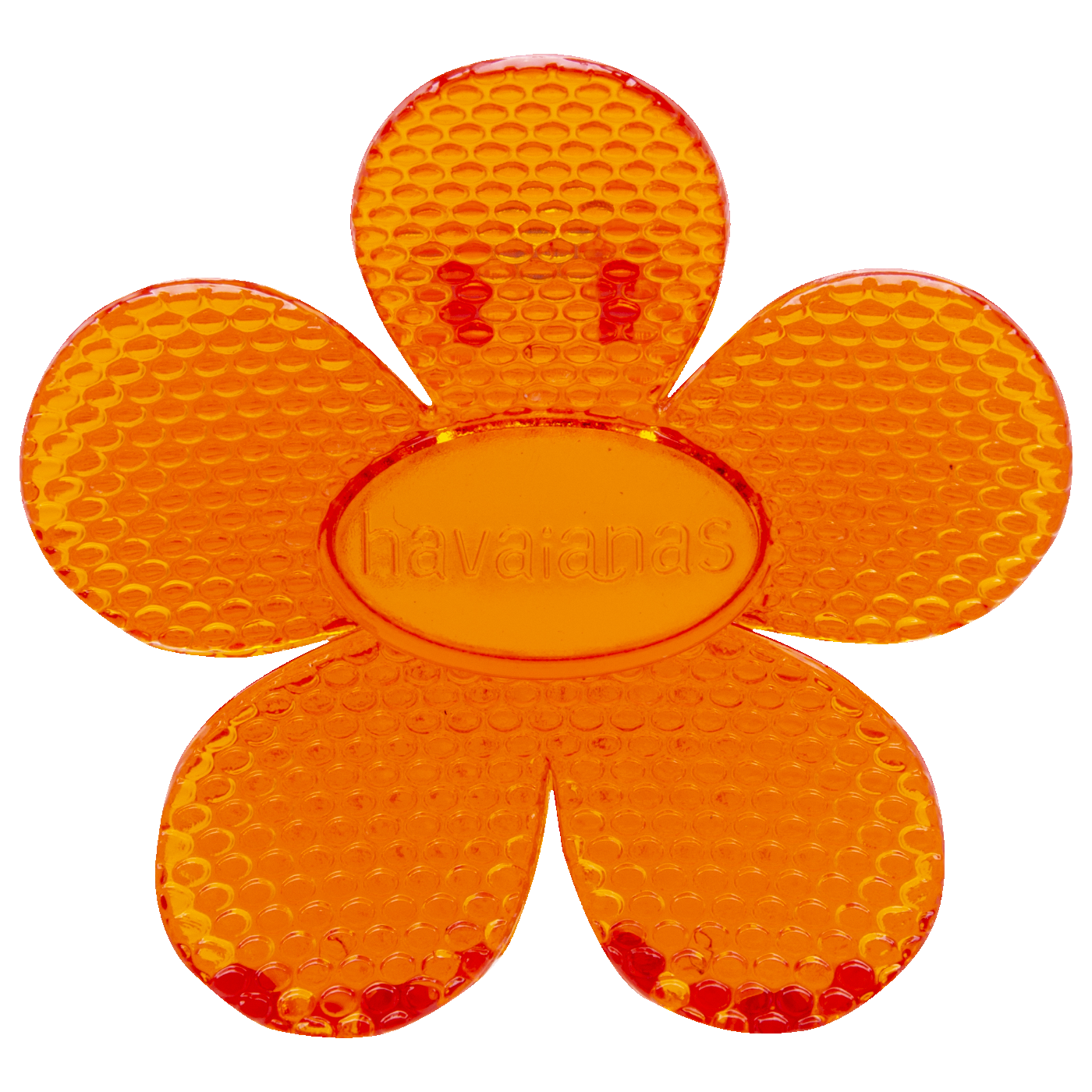 Presilha de Cabelo Flor Laranja Sunset Estilo Praia Logo Padrão Chinelo