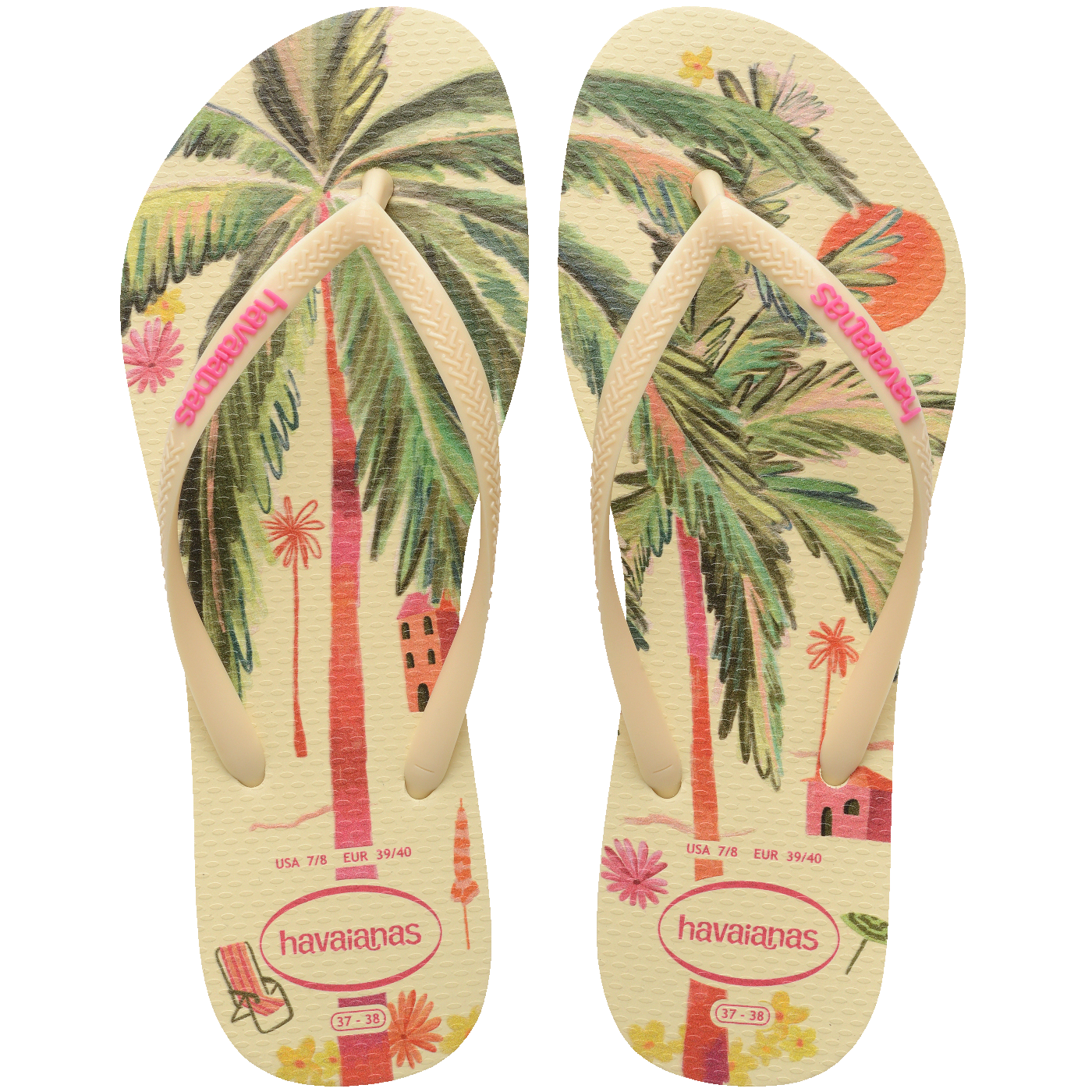 Slim Summer Bliss: Chinelo Feminino Tropical, Leveza e Conforto para o Verão