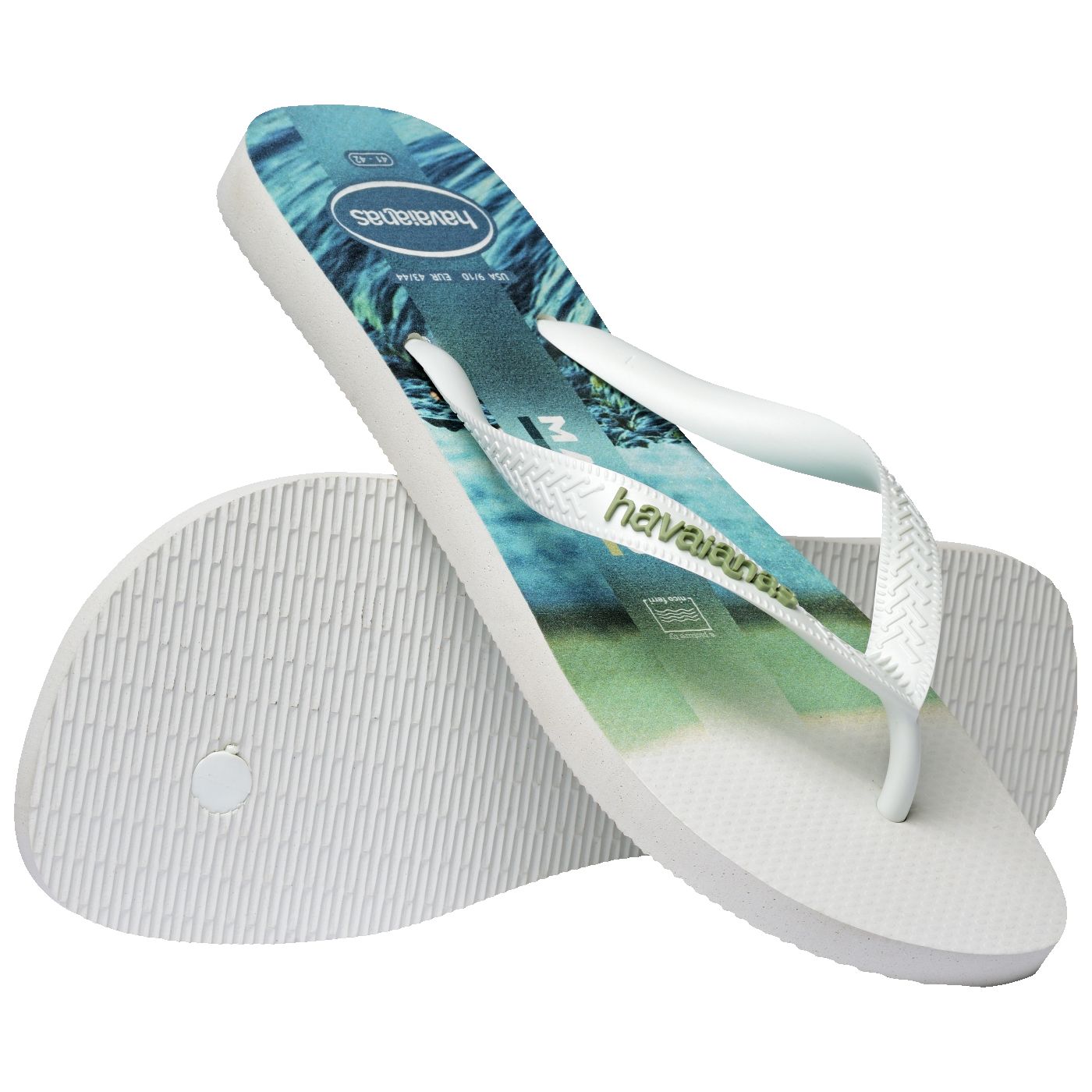 Chinelo Top Surfer I Masculino Estampa Tropical Confortável Praia Piscina