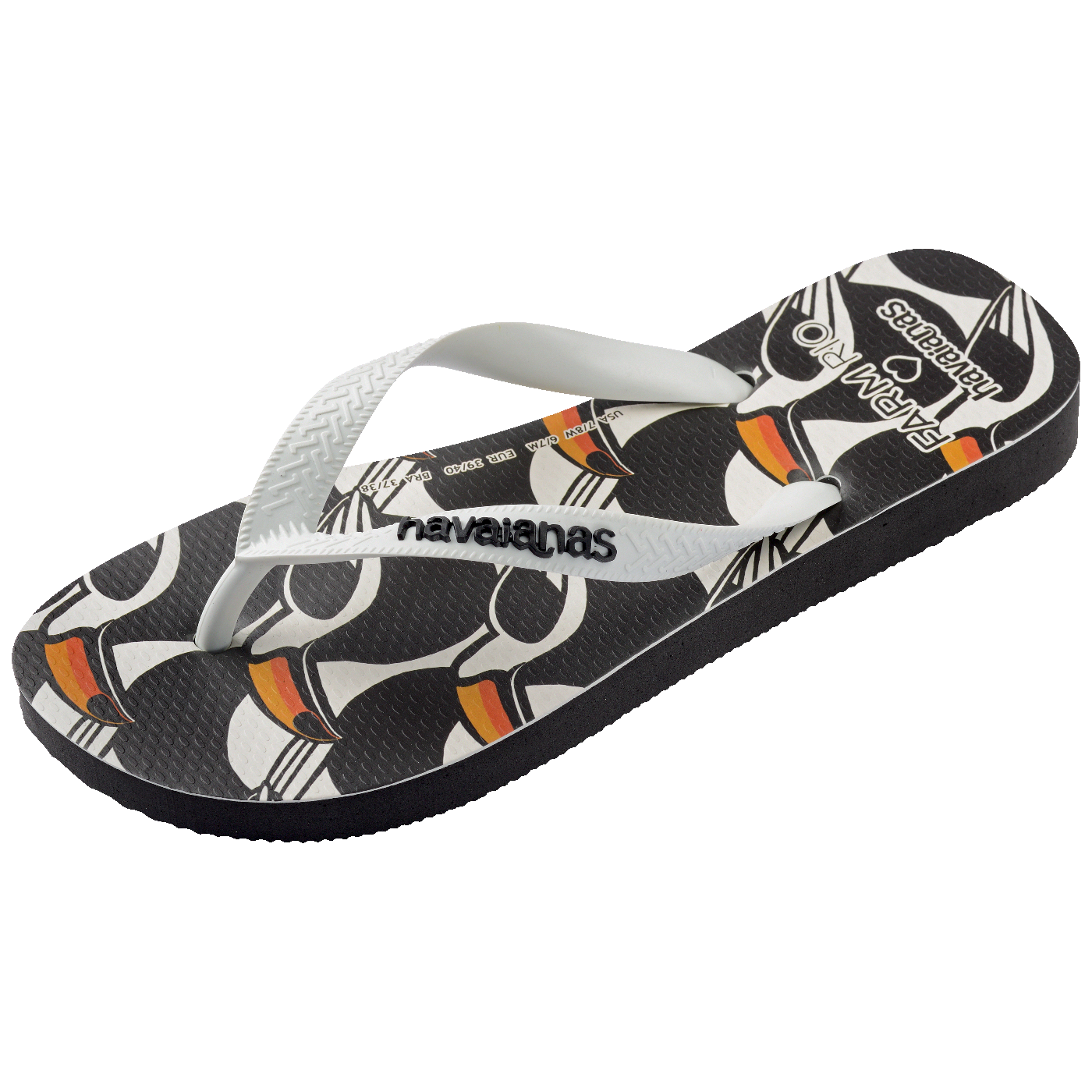 Chinelo Farm Copatucano: Conforto Vibrante e Estampa Tropical Exclusiva de Tucano