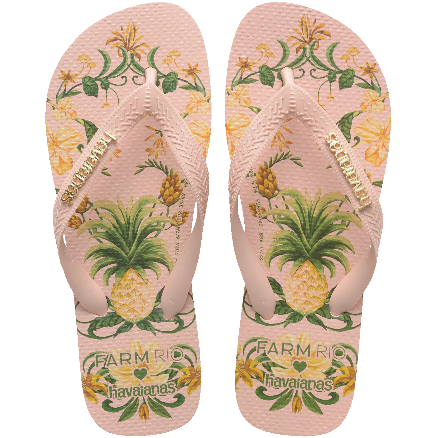 Chinelo Farm Beleza de Abacaxi: Estilo Tropical, Conforto e Design Exclusivo