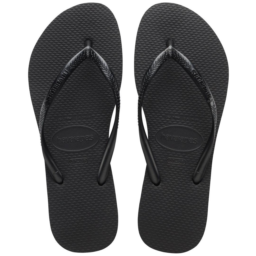 Chinelo  Slim Preto: Conforto Leve, Tiras Finas e Estilo Delicado