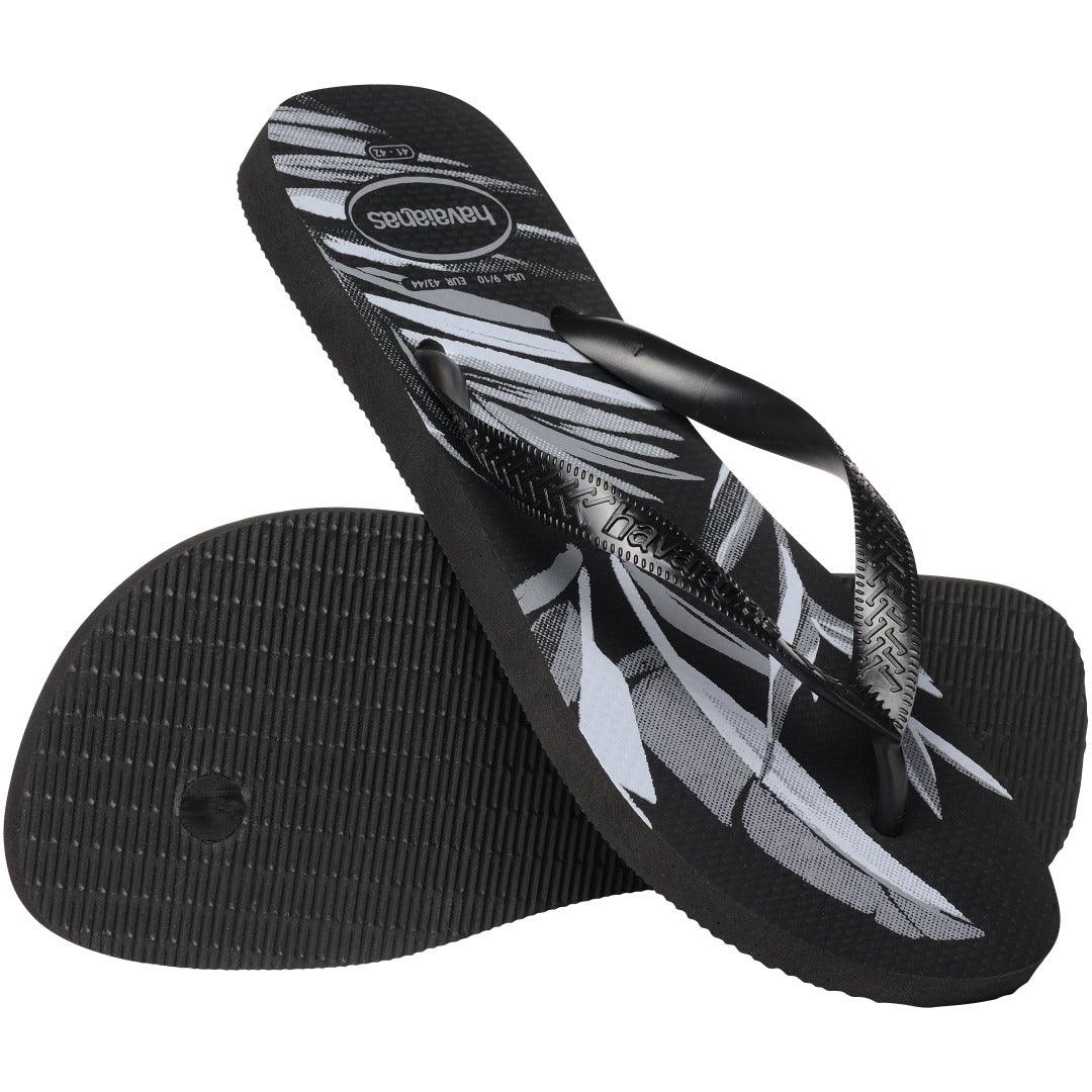 Chinelo  Aloha Preto: Conforto Tropical e Estampa Vibrante de Verão
