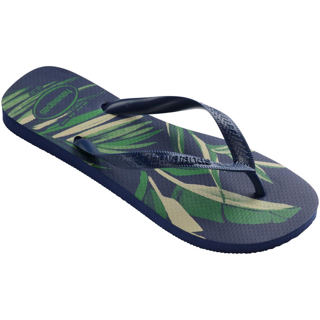 Chinelo  Aloha Unissex Tropical Confortável Azul Marinho Estilo Verão Praia
