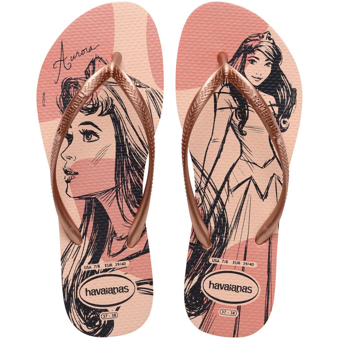 Slim Princesas Disney: Chinelo Feminino Confortável e Estiloso para Seus Pés