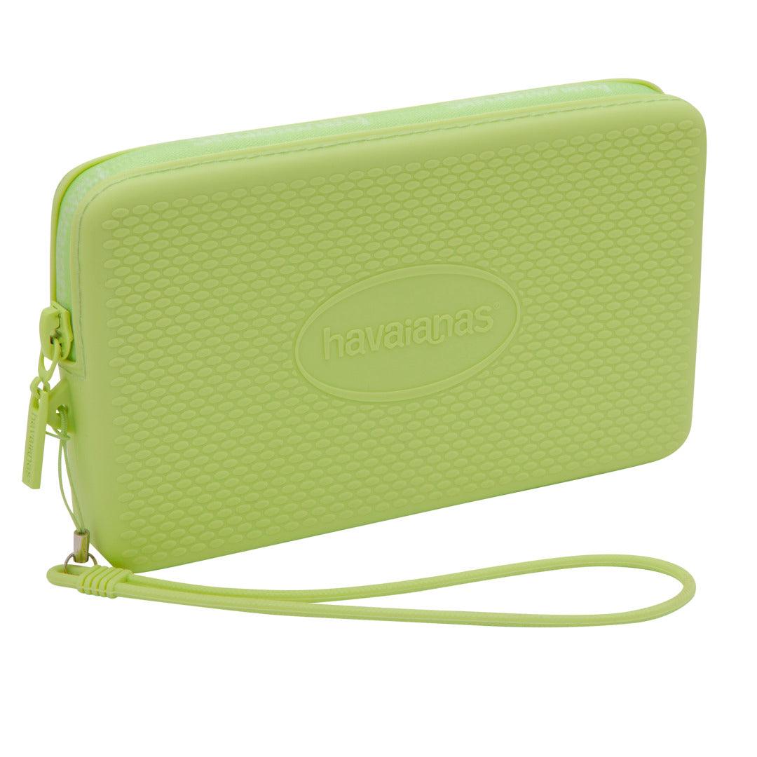 Mini Bolsa  Logo Silicone Premium Alça Pulso Zíper Versátil Estilosa