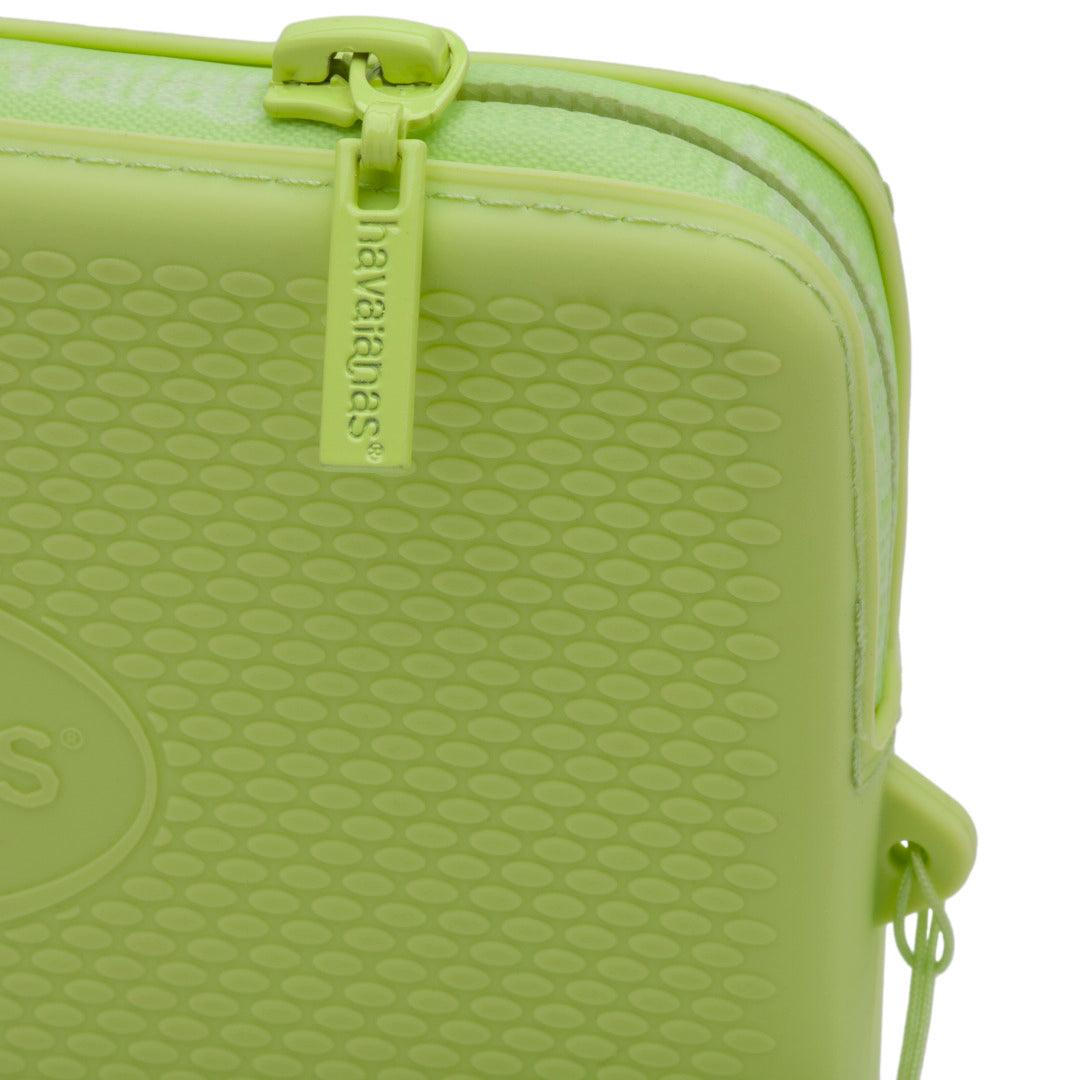 Mini Bolsa  Logo Silicone Premium Alça Pulso Zíper Versátil Estilosa