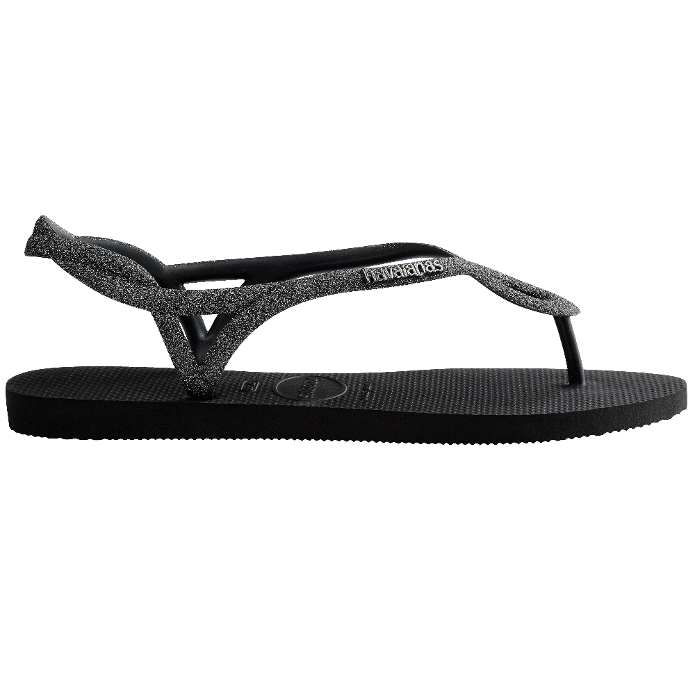 Rasteirinha  Luna Premium Glitter: Conforto e Estilo com Tiras Cruzadas Brilhantes