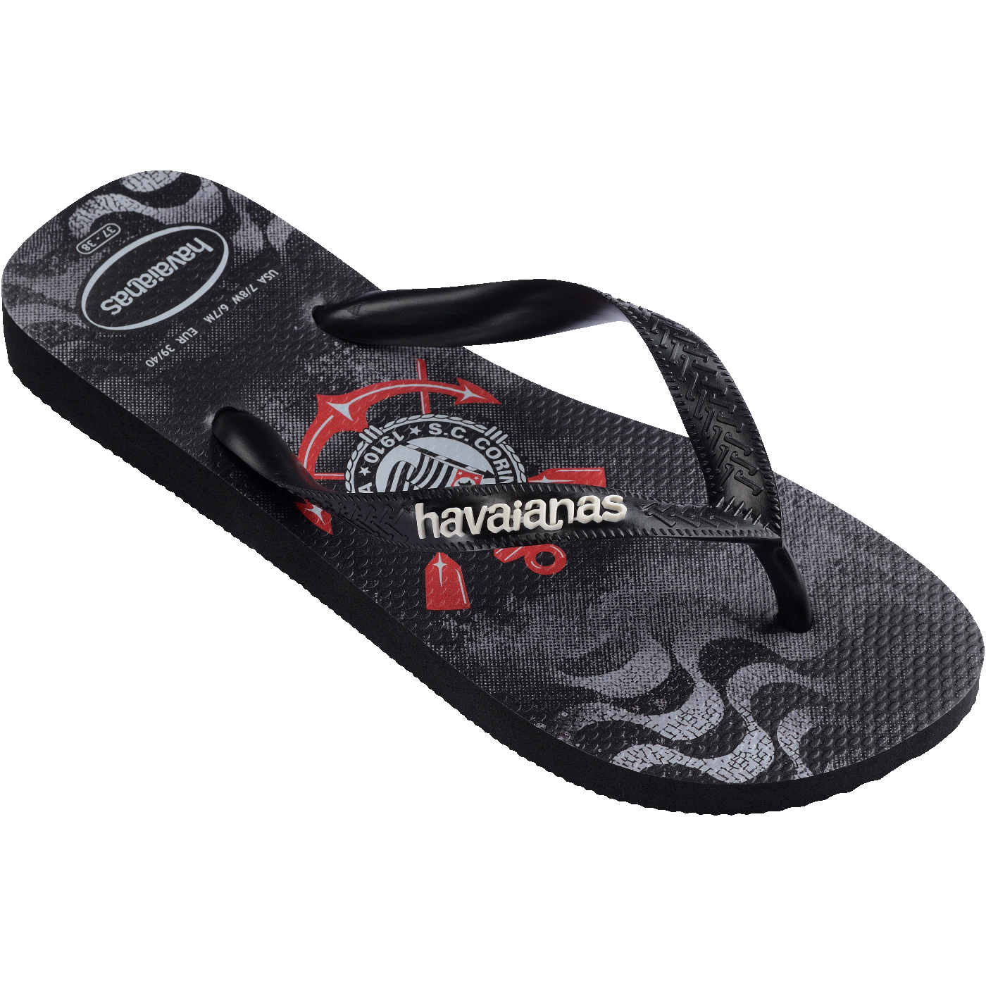 Chinelo  Top Times Corinthians Oficial: Conforto e Paixão Alvinegra nos Seus Pés