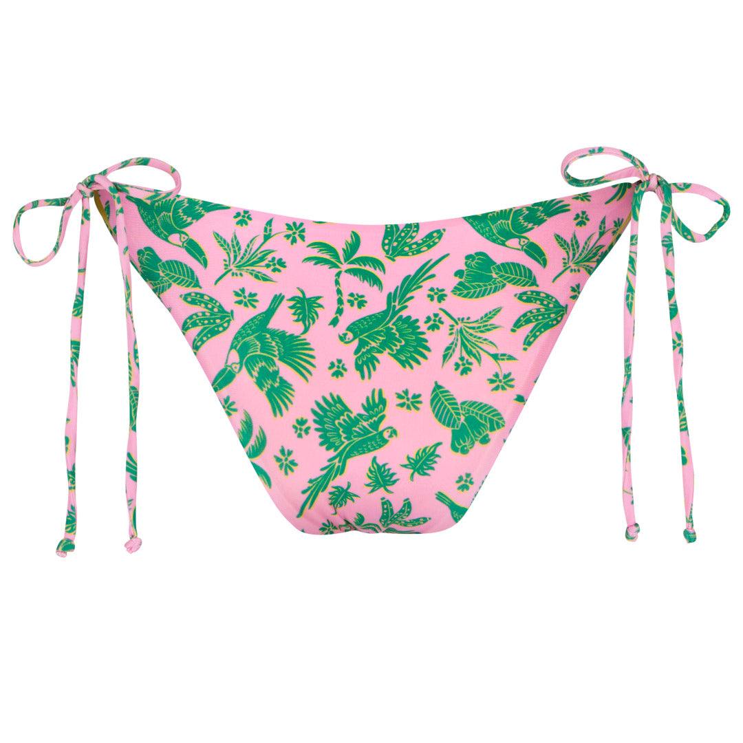 Calcinha Biquíni  Lacinho Tucano Rosa - Ajustável, Confortável e Estilosa para o Verão