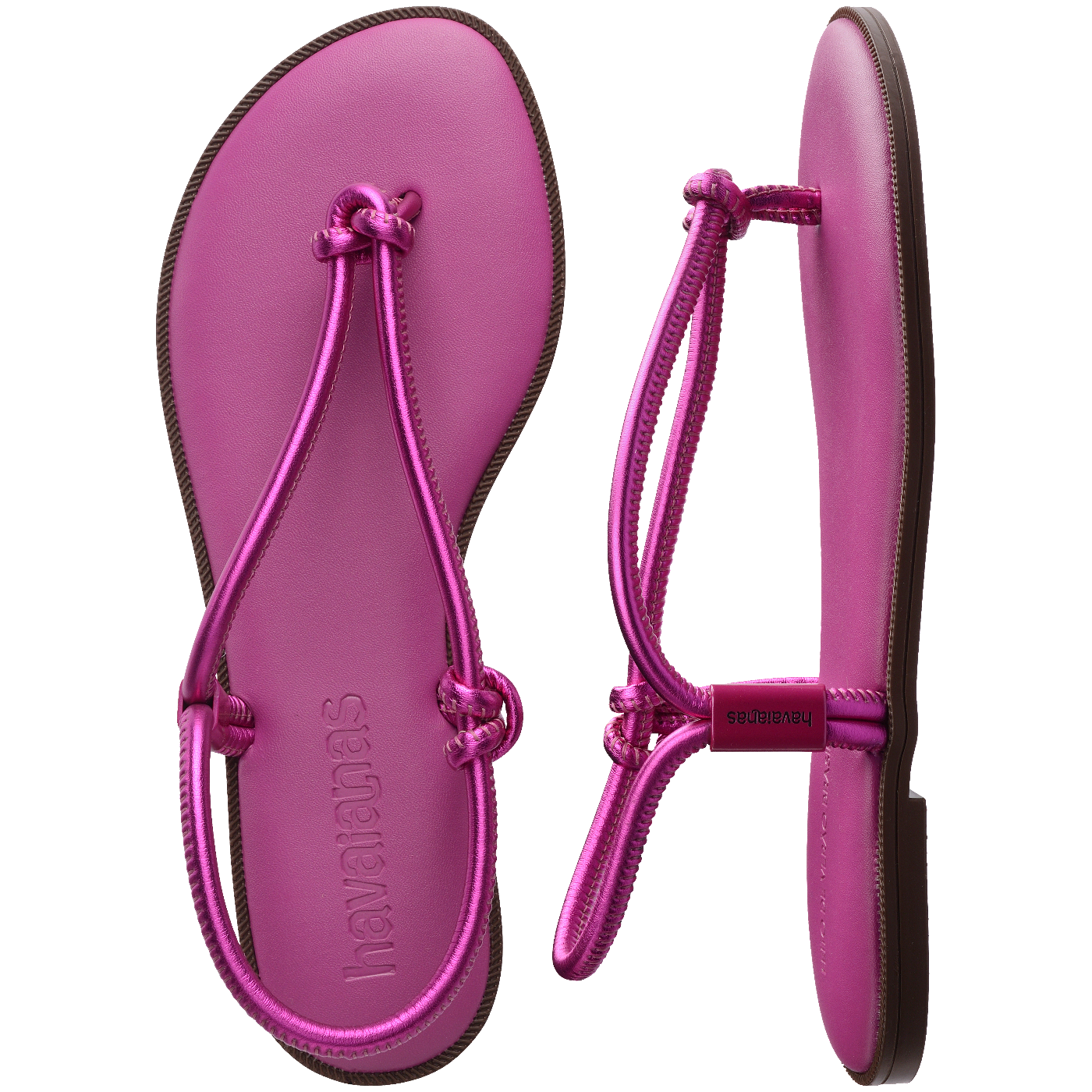 Rasteirinha  Una Açaí Feminina Confortável Estilo Verão Praia Leve Durável