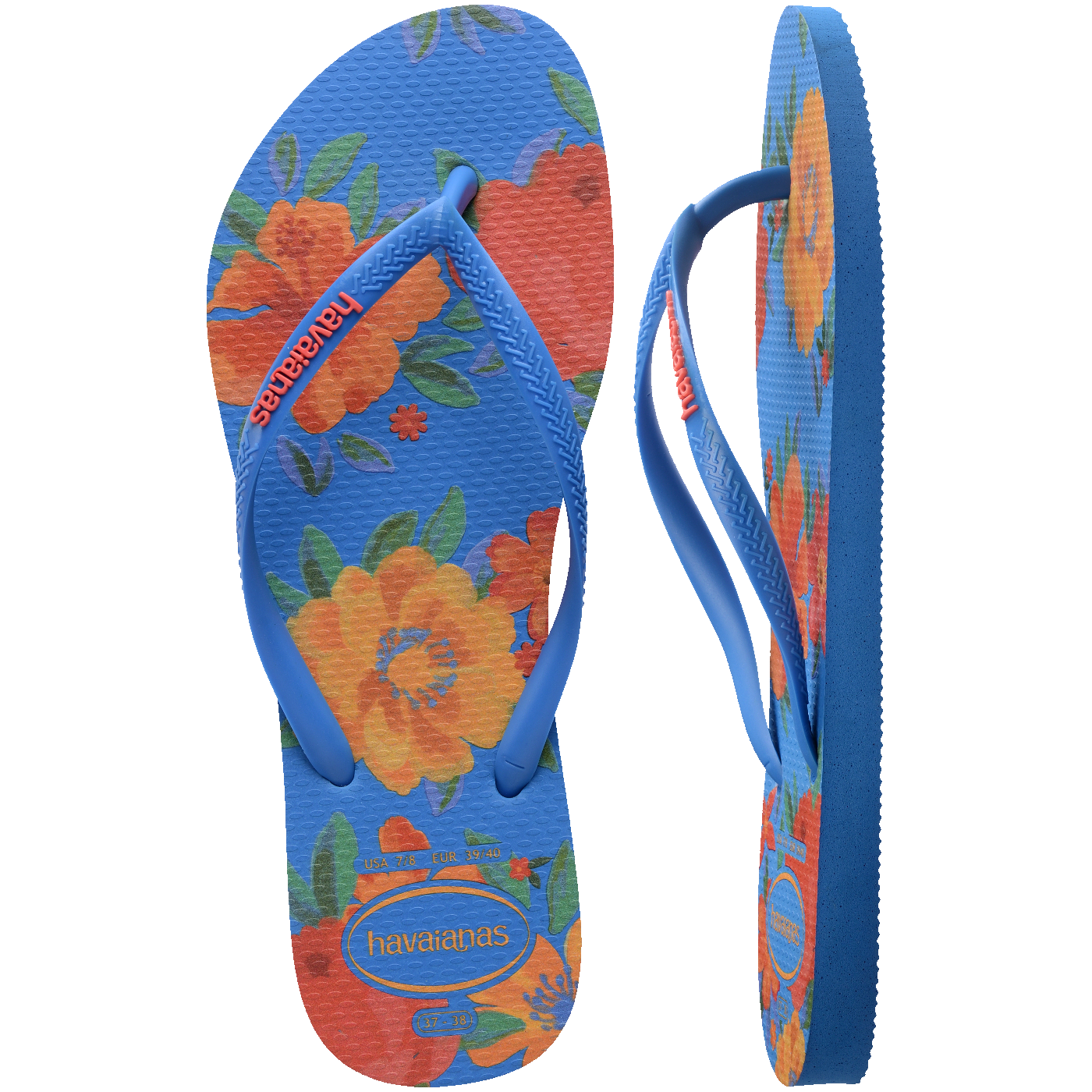 Chinelo  Slim Summer Bliss: Conforto Feminino Estampado, Inspiração Verão Brasil