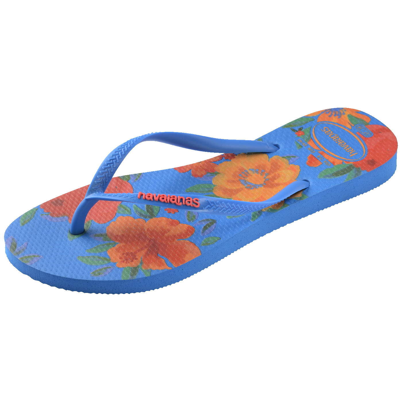 Chinelo  Slim Summer Bliss: Conforto Feminino Estampado, Inspiração Verão Brasil