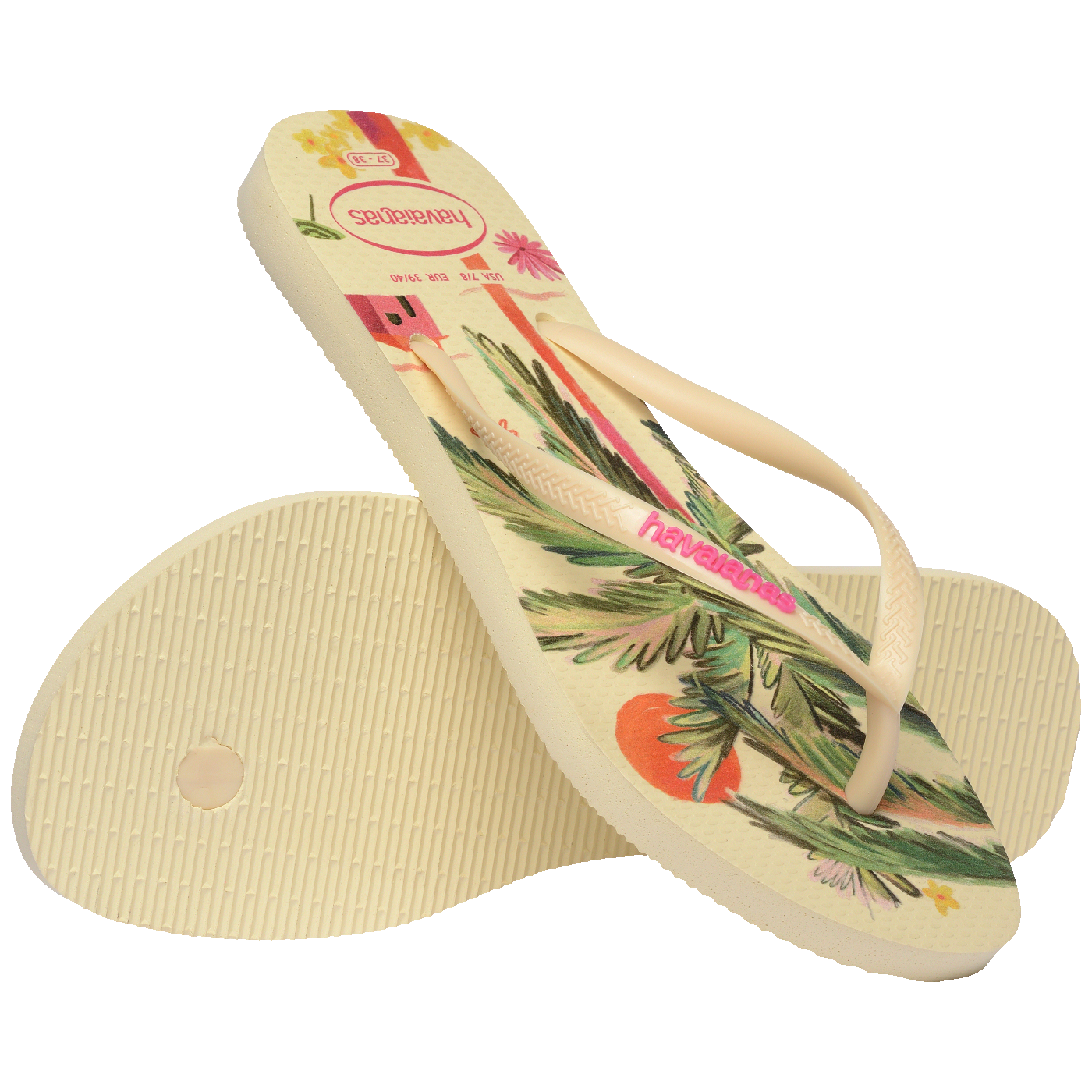 Slim Summer Bliss: Chinelo Feminino Tropical, Leveza e Conforto para o Verão