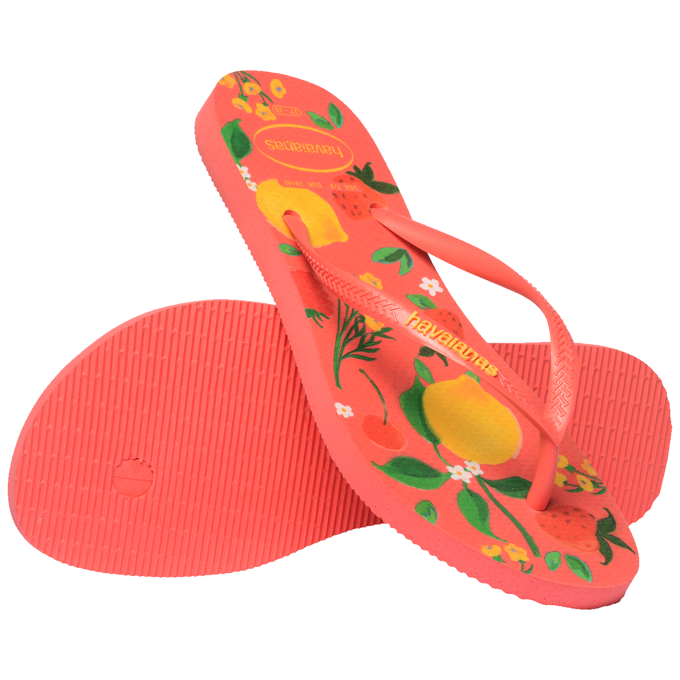 Chinelo  Slim Summer Bliss: Estampa Tropical Feminina, Conforto Leve para o Verão