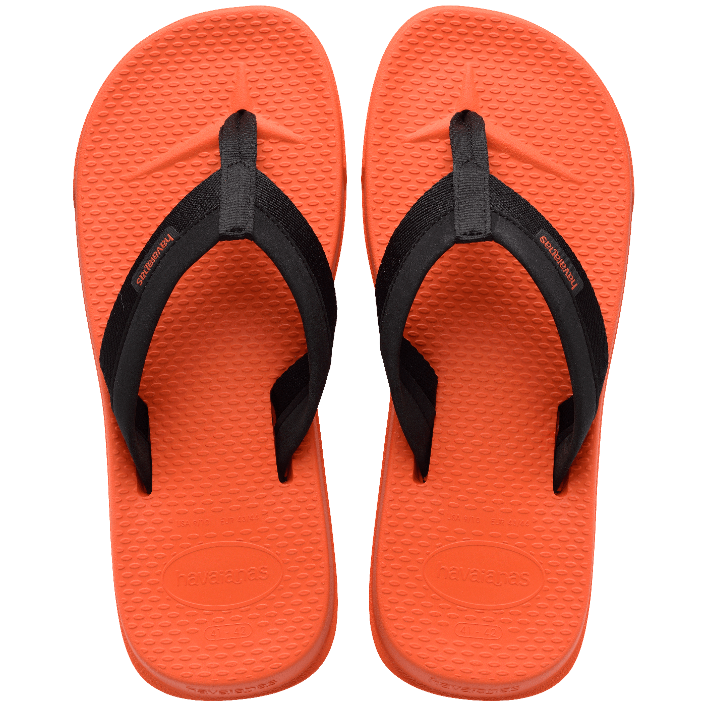 Chinelo  Track Plus Laranja: Tiras de Tecido, Solado Robusto, Conforto e Estilo
