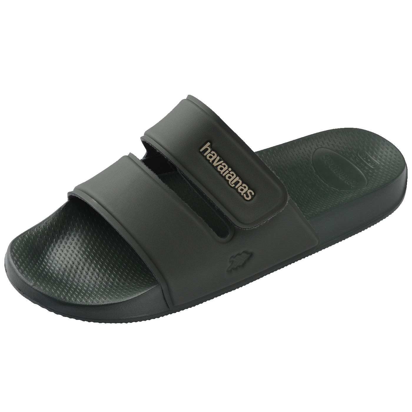 Chinelo Slide  Strap Confortável Unissex Verde Olive para Verão e Praia