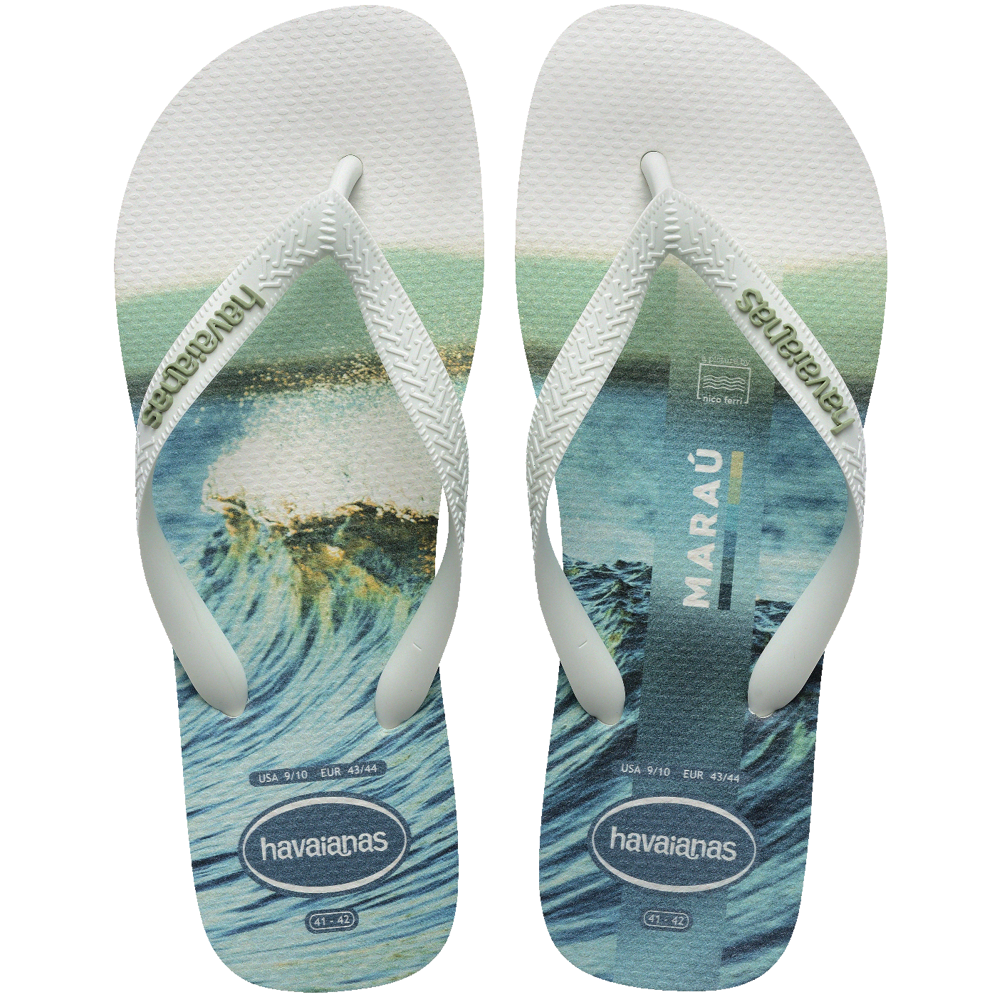 Chinelo  Top Surfer I Masculino Estampa Tropical Confortável Praia Piscina